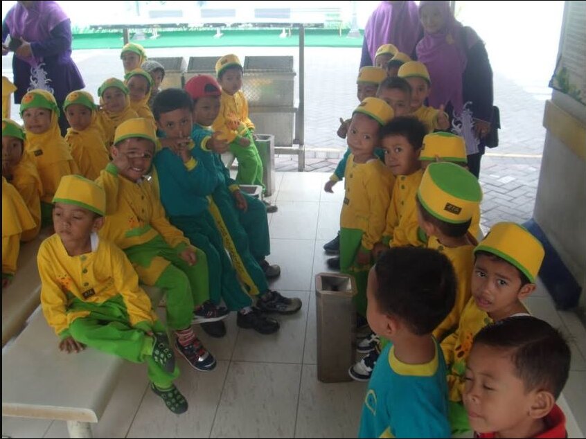Siswa As-Sakinah berkumpul dalam kegiatan kunjungan